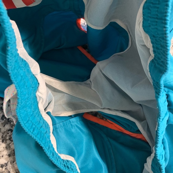 Chubbies Mesh Lined Made In USA Swim Trunks XXL Teal Neon - Picture 5 of 5